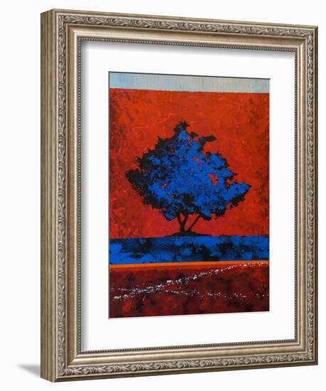 Blue Tree-Joseph Marshal Foster-Framed Art Print