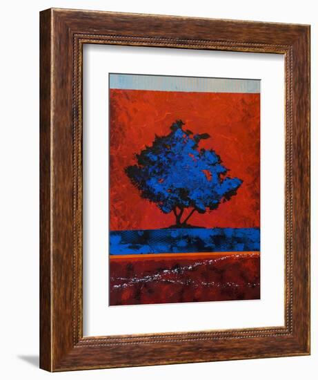 Blue Tree-Joseph Marshal Foster-Framed Art Print