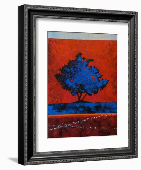 Blue Tree-Joseph Marshal Foster-Framed Art Print