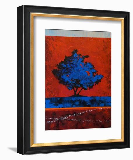 Blue Tree-Joseph Marshal Foster-Framed Art Print