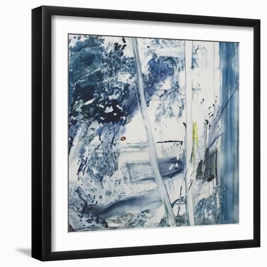 Blue Trees, Paros, 2017-Calum McClure-Framed Giclee Print