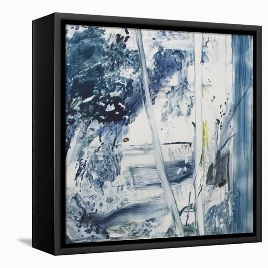 Blue Trees, Paros, 2017-Calum McClure-Framed Premier Image Canvas
