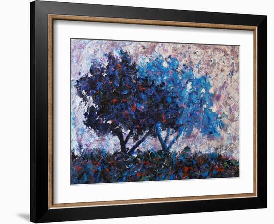 Blue Trees-Joseph Marshal Foster-Framed Art Print