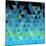 Blue Triangles Pattern-Maksim Krasnov-Mounted Art Print