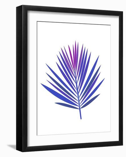 Blue Tropical Leaf I-Jasmine Woods-Framed Art Print