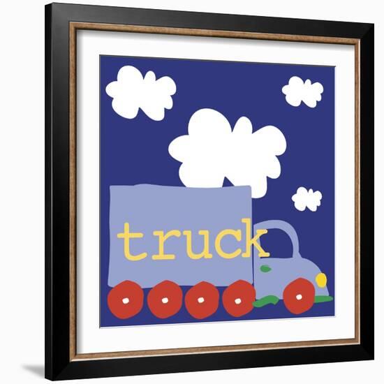 Blue Truck-Erin Clark-Framed Giclee Print