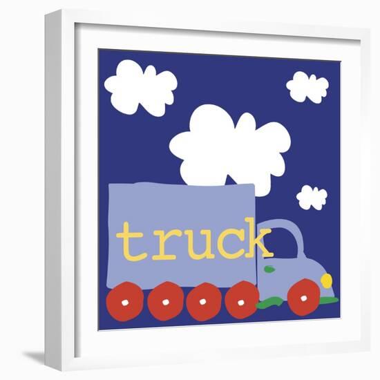 Blue Truck-Erin Clark-Framed Giclee Print