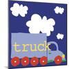 Blue Truck-Erin Clark-Mounted Giclee Print