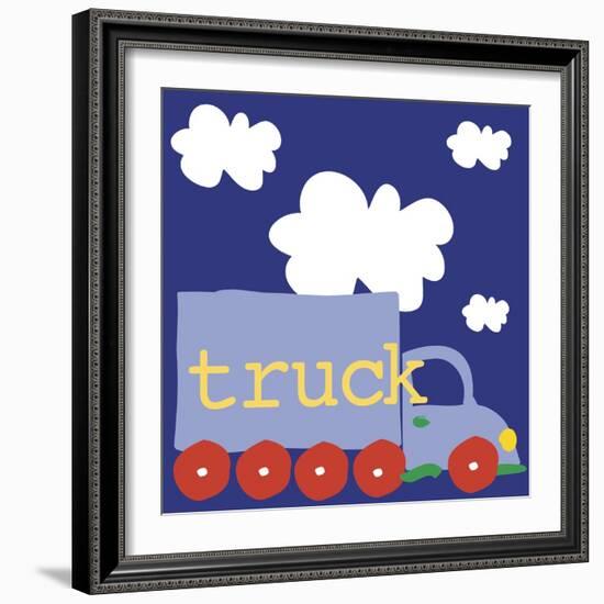 Blue Truck-Erin Clark-Framed Giclee Print