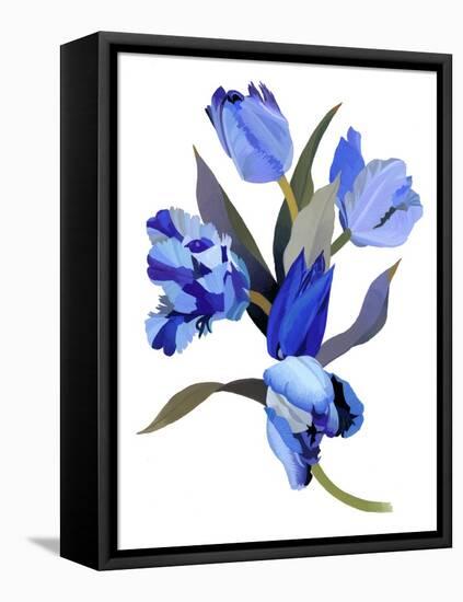 Blue tulip-Hiroyuki Izutsu-Framed Premier Image Canvas