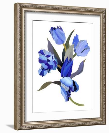 Blue tulip-Hiroyuki Izutsu-Framed Giclee Print