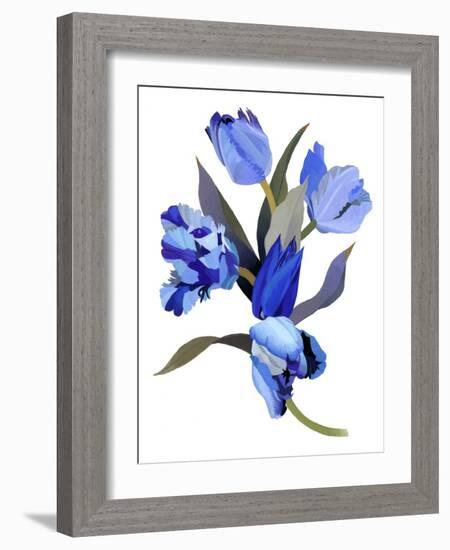 Blue tulip-Hiroyuki Izutsu-Framed Giclee Print