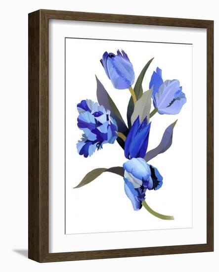 Blue tulip-Hiroyuki Izutsu-Framed Giclee Print