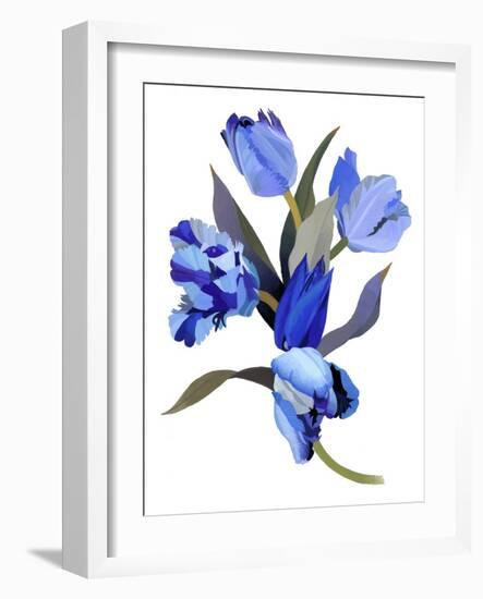 Blue tulip-Hiroyuki Izutsu-Framed Giclee Print