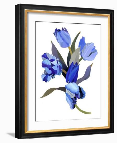 Blue tulip-Hiroyuki Izutsu-Framed Giclee Print