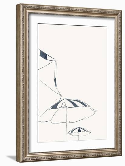 Blue Umbrellas-Yuyu Pont-Framed Art Print