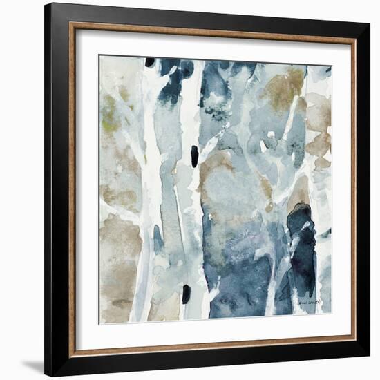 Blue Upon the Hill Square I-Lanie Loreth-Framed Art Print