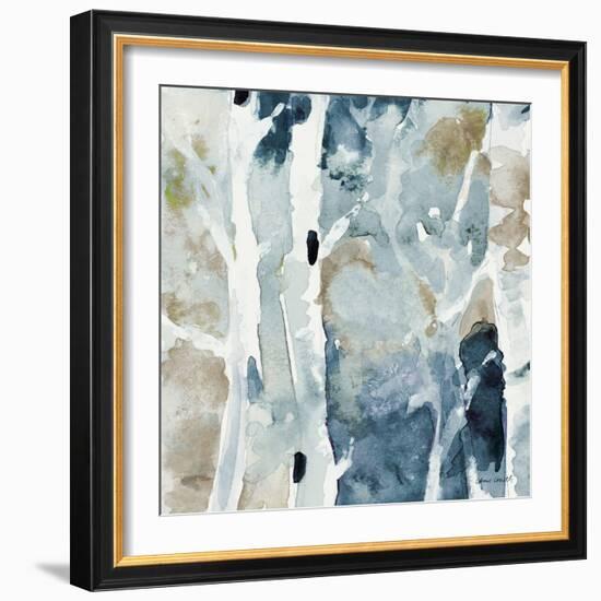 Blue Upon the Hill Square I-Lanie Loreth-Framed Art Print