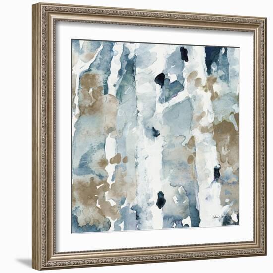 Blue Upon the Hill Square II-Lanie Loreth-Framed Art Print