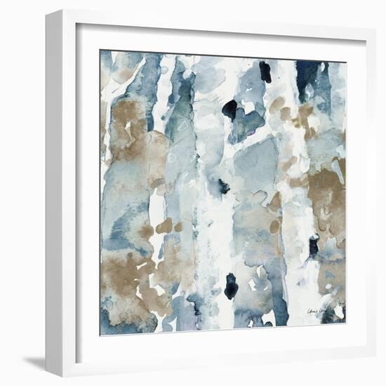 Blue Upon the Hill Square II-Lanie Loreth-Framed Art Print