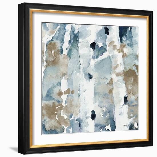Blue Upon the Hill Square II-Lanie Loreth-Framed Art Print