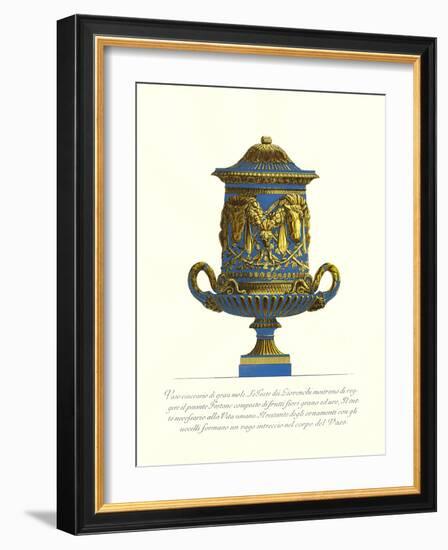 Blue Urn I-Giovanni Battista Piranesi-Framed Art Print