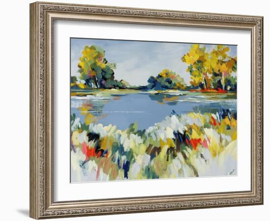 Blue Valley View I-Sydney Edmunds-Framed Giclee Print