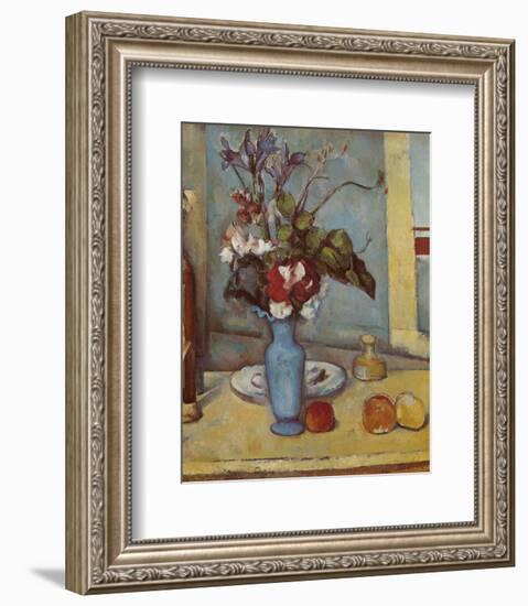 Blue Vase-Paul Cézanne-Framed Art Print