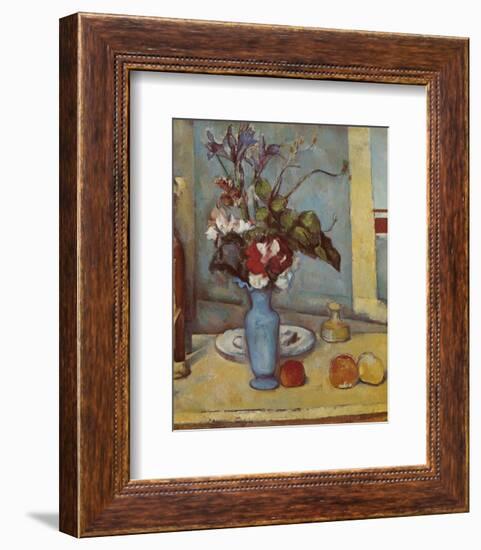 Blue Vase-Paul Cézanne-Framed Art Print