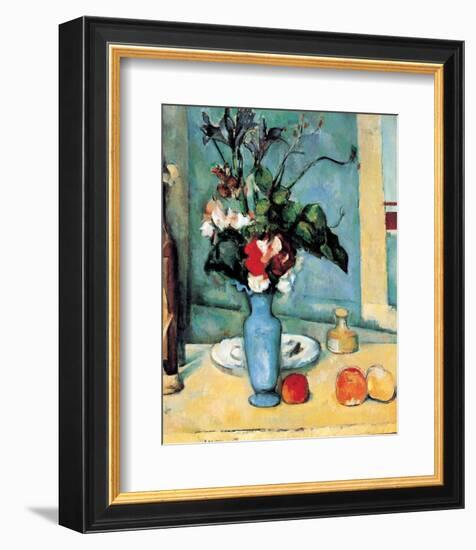 Blue Vase-Paul Cézanne-Framed Premium Giclee Print