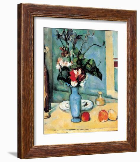 Blue Vase-Paul Cézanne-Framed Premium Giclee Print