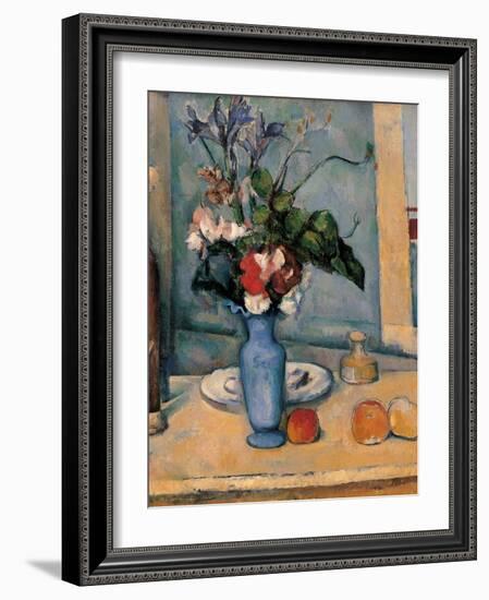 Blue Vase-Paul Cézanne-Framed Art Print