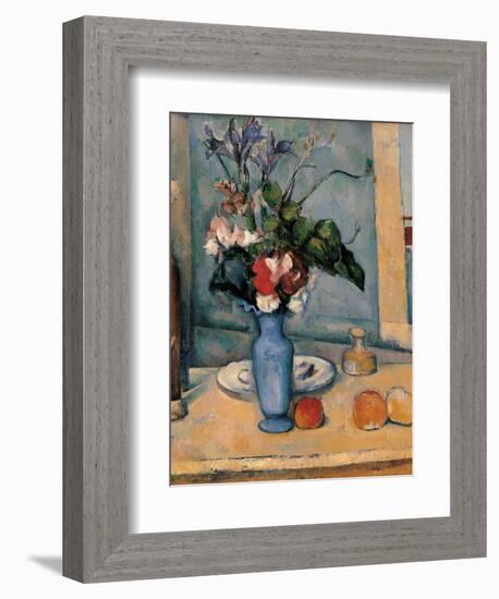 Blue Vase-Paul Cézanne-Framed Art Print