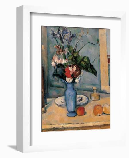 Blue Vase-Paul Cézanne-Framed Art Print