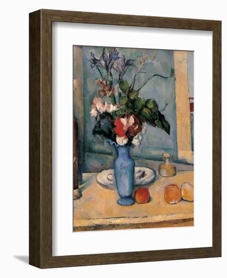 Blue Vase-Paul Cézanne-Framed Premium Giclee Print