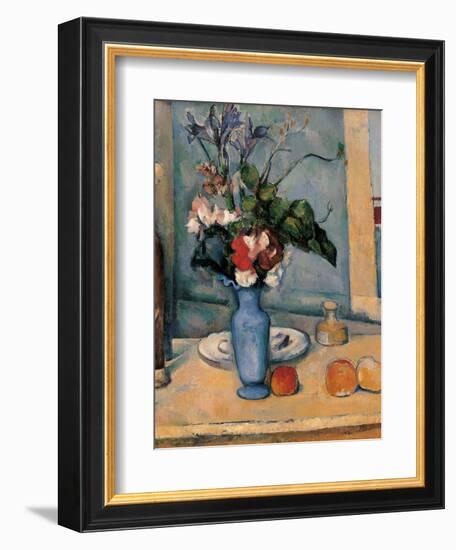 Blue Vase-Paul Cézanne-Framed Premium Giclee Print