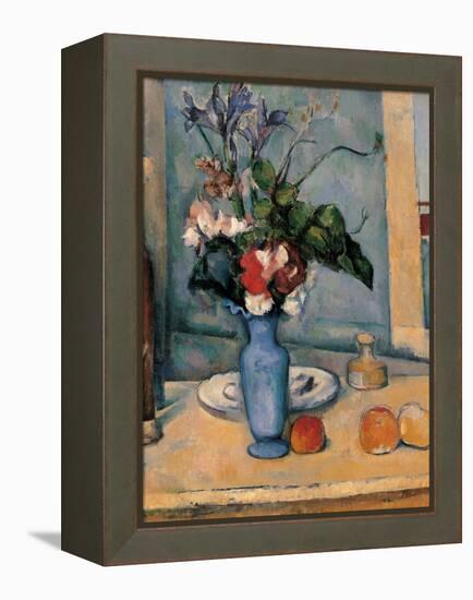 Blue Vase-Paul Cézanne-Framed Stretched Canvas