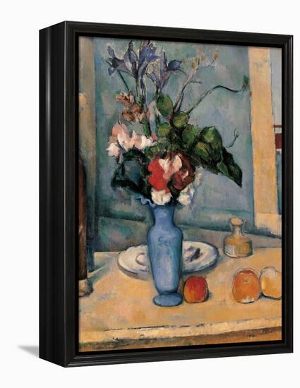 Blue Vase-Paul Cézanne-Framed Stretched Canvas