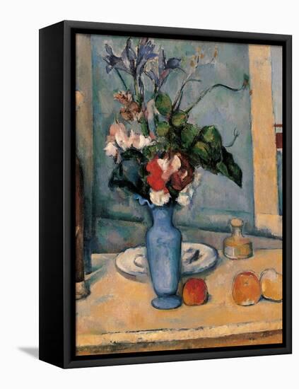 Blue Vase-Paul Cézanne-Framed Stretched Canvas