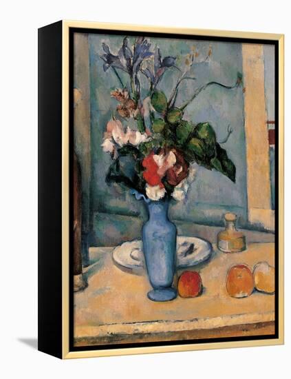 Blue Vase-Paul Cézanne-Framed Stretched Canvas