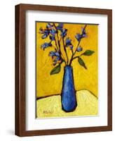 Blue Vase-Patty Baker-Framed Art Print