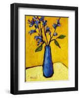 Blue Vase-Patty Baker-Framed Art Print
