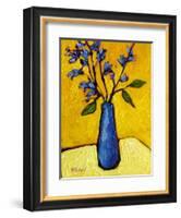 Blue Vase-Patty Baker-Framed Art Print