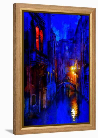 Blue Venice-Steven Boone-Framed Premier Image Canvas