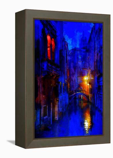 Blue Venice-Steven Boone-Framed Premier Image Canvas