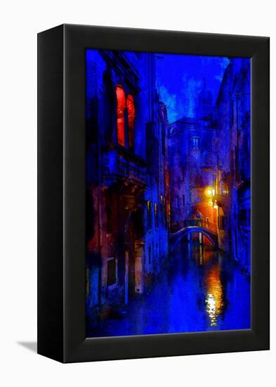 Blue Venice-Steven Boone-Framed Premier Image Canvas