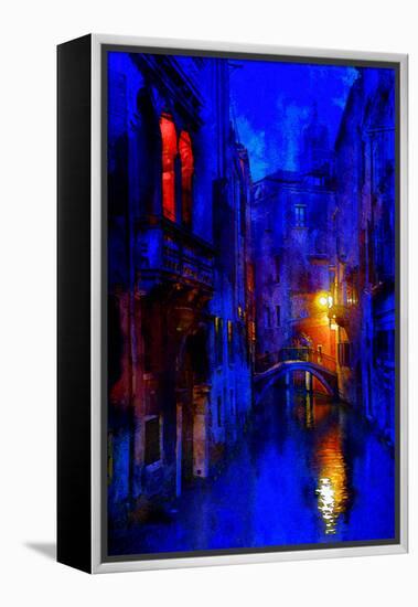 Blue Venice-Steven Boone-Framed Premier Image Canvas