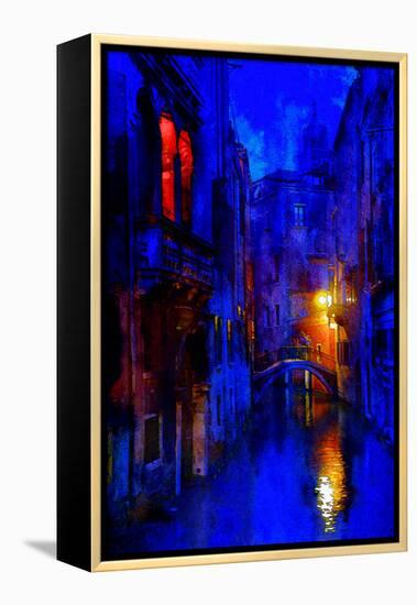 Blue Venice-Steven Boone-Framed Premier Image Canvas