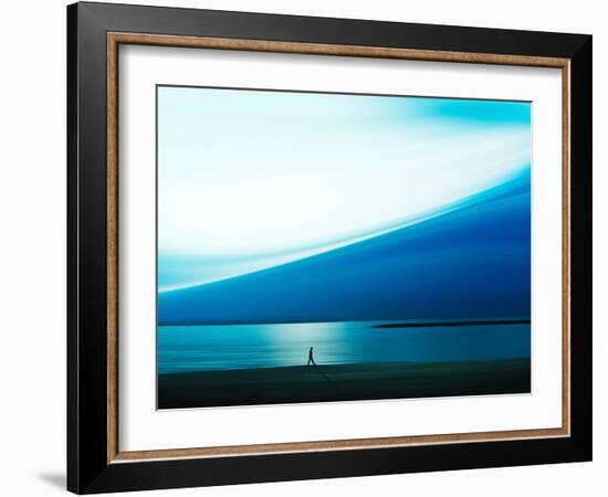 Blue Walk-Josh Adamski-Framed Photographic Print