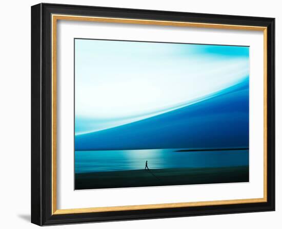 Blue Walk-Josh Adamski-Framed Photographic Print